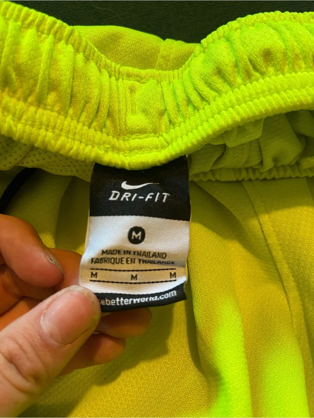 Neon Yellow Nike Basketball Shorts